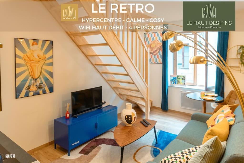 Hypercentre, Calme, Vintage - Le Retro Apartment Pontarlier Exterior photo